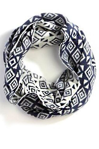 LA JEWELRY PLAZA, Geo Pattern Fashion Infinity Scarf, 110-LOF145-MAS