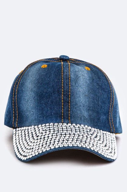 ARTINI ACCESSORIES, Crystal Visor Fashion Cap, 128-EMH8411