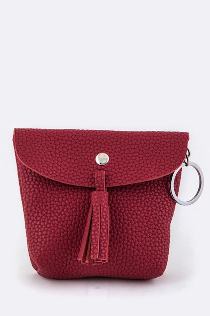 ARTINI ACCESSORIES, Tasseled Mini Pouch Key Charm, 128-ESA7049-ML032