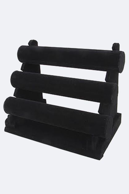 LA JEWELRY PLAZA, Velour 3 Tiers Bracelet Display, 128-ERP9007-MP022