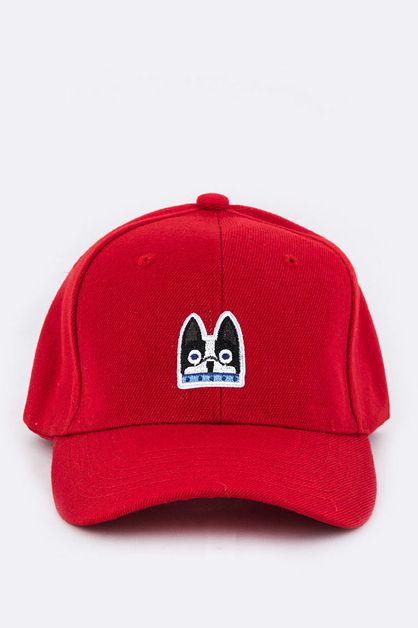 LA JEWELRY PLAZA, Puppy Embroidery Cap, 128-EMH0973