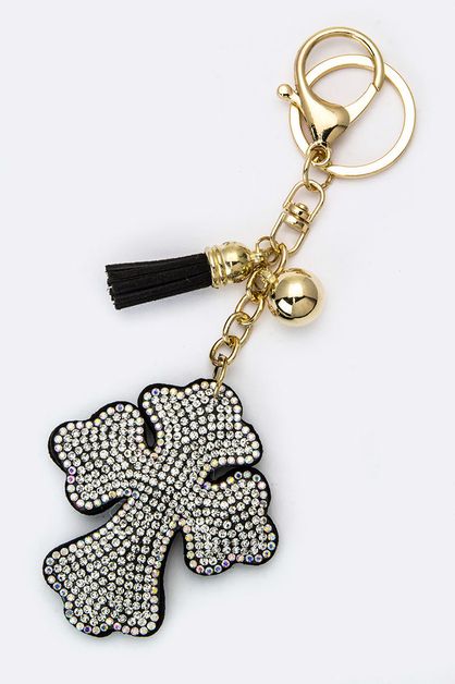 LA JEWELRY PLAZA, Crystal Cross Key Charm, 99-KC380X060-BI020