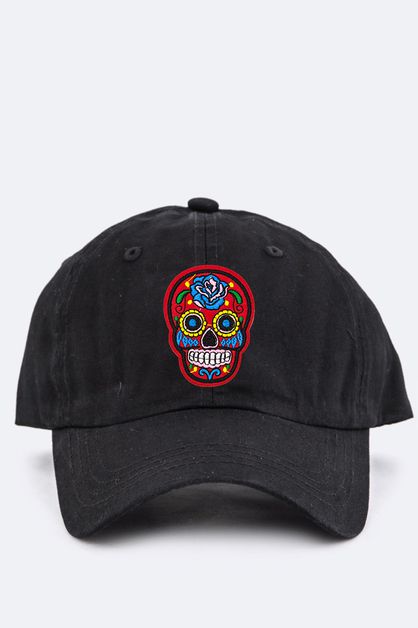 LA JEWELRY PLAZA, Kid Size Skull Embroidery Cap, 128-EMC6462