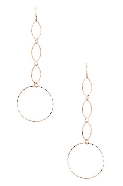 ANDREA BIJOUX, OBLONG DROP DETAILED EARRING, B06-105-157780