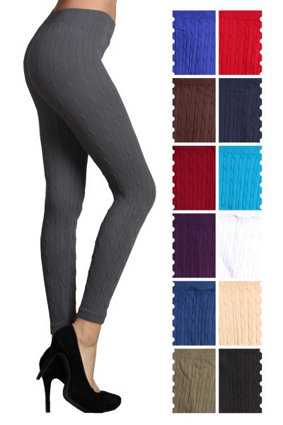 LEGGINGS DEPOT, FAB-11830_Cable, FAB-11830_Cable