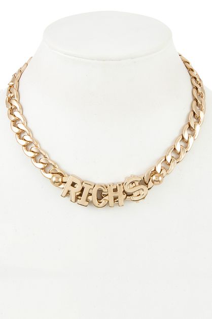 ANDREA BIJOUX, RICH ACCENT CHAIN NECKLACE, A04-036-91399