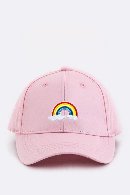 LA JEWELRY PLAZA, Rainbow Patch Kids Cotton Cap, 128-EMC6465I