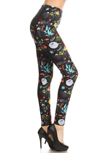 LEGGINGS DEPOT, LDR-R878W_AN, LDR-R878W_AN