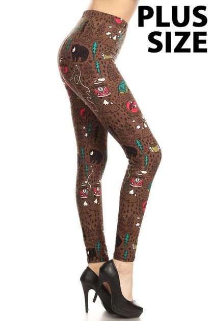 LEGGINGS DEPOT, LDX-R884WG, LDX-R884WG