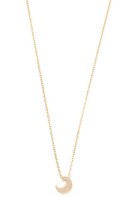 ANDREA BIJOUX, CRESCENT MOON PENDANT NECKLACE, A15-74-156530