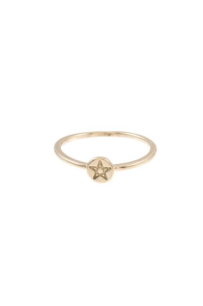 ANDREA BIJOUX, STAR ETCHED RING , C01-75-151899-1