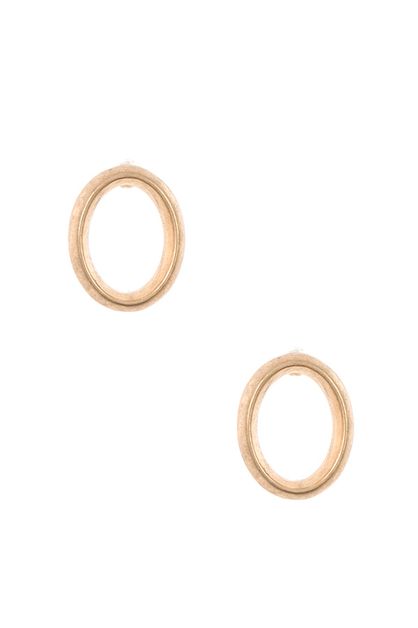 ANDREA BIJOUX, OVAL CUT OUT POST EARRING, B02-026-158777