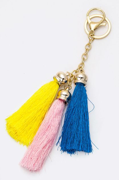 ARTINI ACCESSORIES, Tri-Color Tasse -ls Bag Charm, 128-EMK8071-BH035