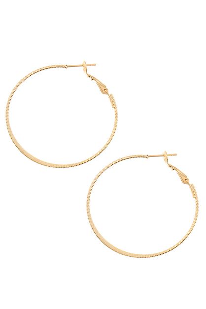 ANDREA BIJOUX, FLAT CENTER HOOP EARRING , B10-008-156961