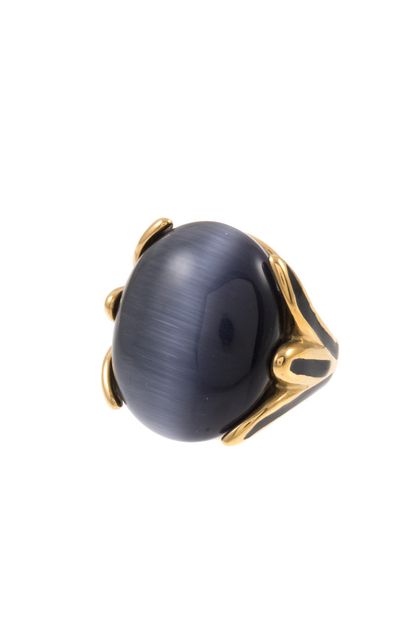 ANDREA BIJOUX, OVAL FRAMED GEMSTONE RING, C01-121-116276