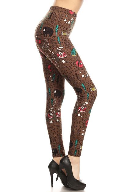 LEGGINGS DEPOT, LDR-R884WG, LDR-R884WG