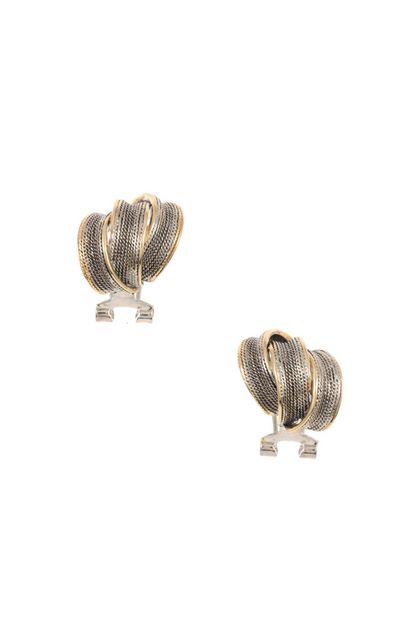 ANDREA BIJOUX, TWO TONE DETAILED INTERTWINED POST E, B01-123-105770