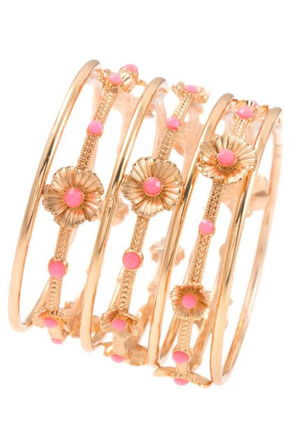 ANDREA BIJOUX, FLOWER STATION ACCENT BANGLE BRACELE, D09-006-119431
