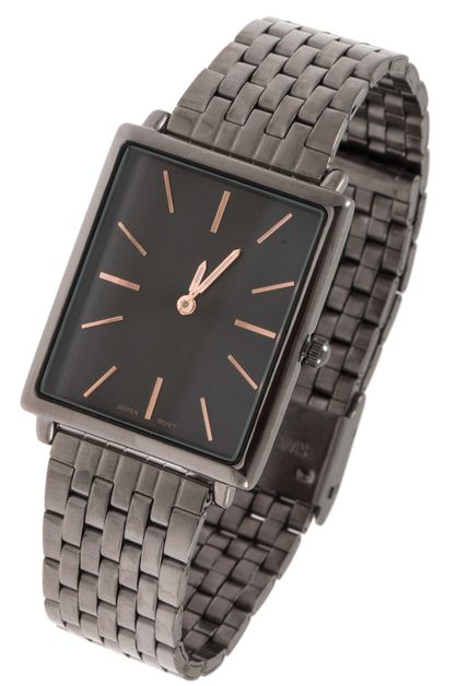 ANDREA BIJOUX, METAL RECTANGULAR FACE FASHION WATCH, C02-053-158847