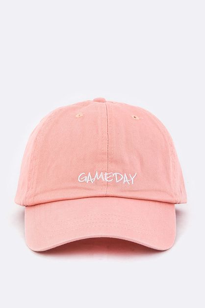 LA JEWELRY PLAZA, GAMEDAY Embroidery Washed Cotton Cap, 128-ECAP072-MA018