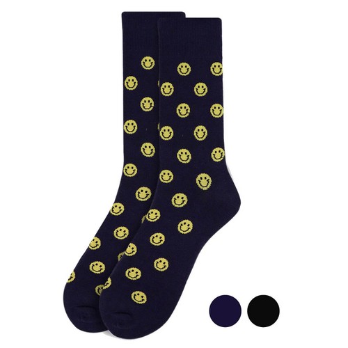 SELINI NY, Mens Smiley Face Novelty Socks, NVS1731-1