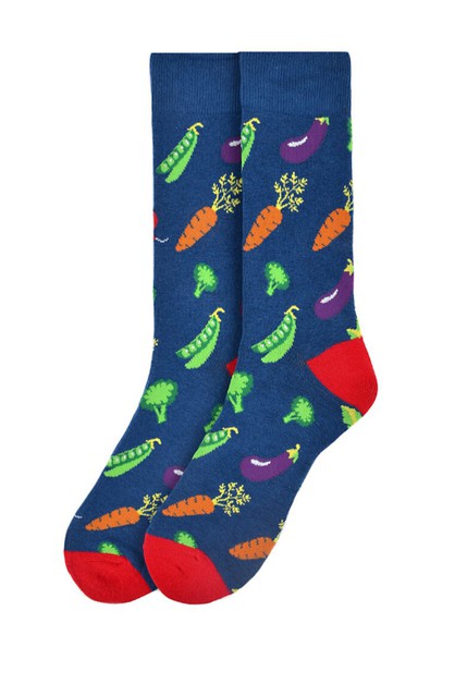 SELINI NY, Mens Vegetable Novelty Socks, NVS19554-CHAR