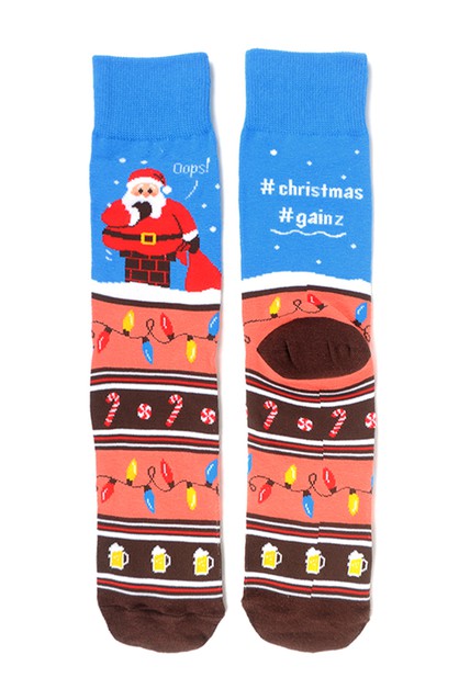 SELINI NY, Mens Santa Claus Novelty Socks, NVS19562