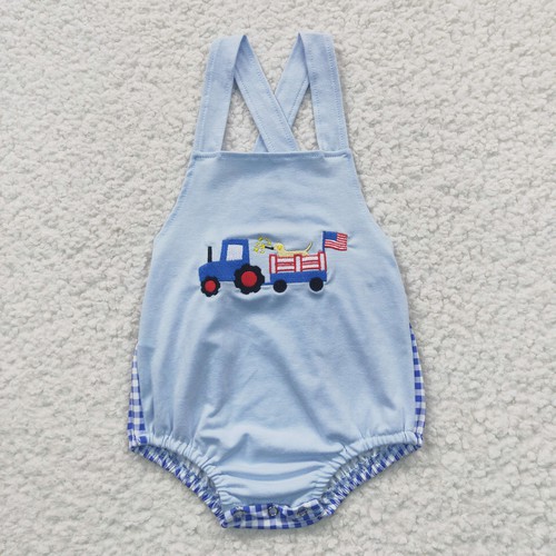 Yawoo Garments, infant 4th july boy romper, SR0273