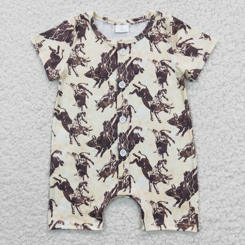 Yawoo Garments, toddler girl western boy romper, SR0261
