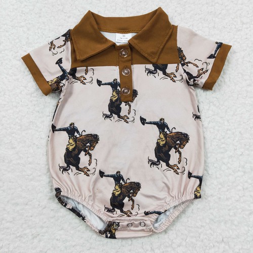 Yawoo Garments, Toddler boy western romper snap, SR0222