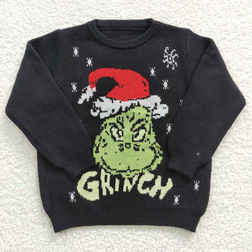 Yawoo Garments, Christmas cartoon green sweater, GT0188