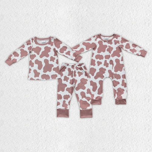 Yawoo Garments, toddler baby infant cow romper, LR0333