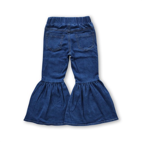 Aier, toddler girl bell bottom jeans, P0071
