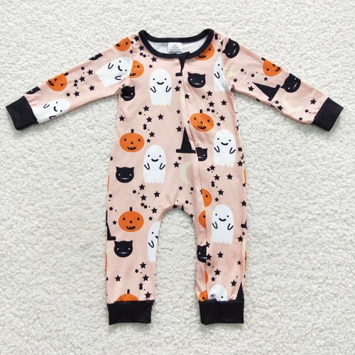 Yawoo Garments, toddler boy romper halloween boo, LR0474