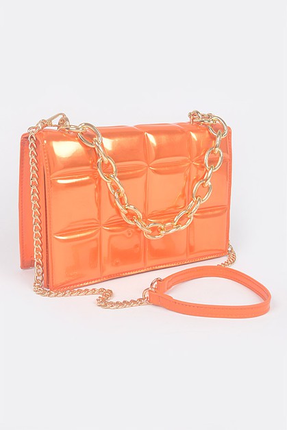 3AM, Mirror Metallic Chain Handle Bag, undefined