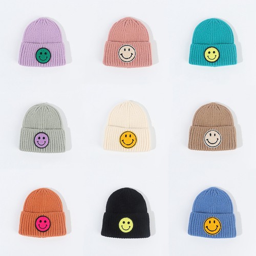 Mehers - The Label, Kids smiley knit beanie suitable age 2-5yrs, Os8918494