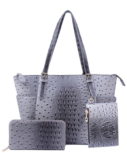 Princess Purse, Ostrich Croc 2-in-1 Shopper, OS1009W-6