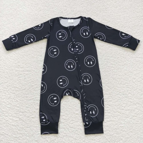 Yawoo Garments, smile boy zip up baby romper, LR0654