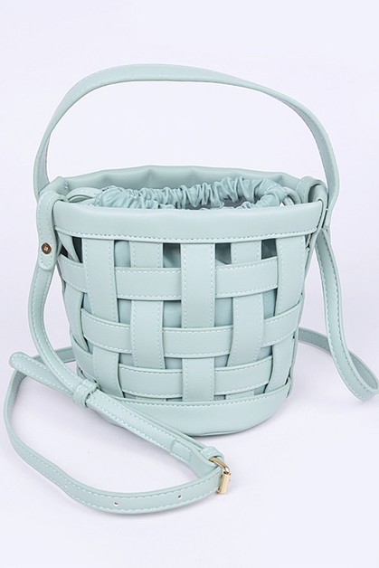 ARTINI ACCESSORIES, 2 In 1 Open Weaved Bucket Swing Bag, 111-HPC5313