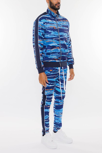 WEIV, Full Print Side Stripe Track Suit, SET05101-0710-C2