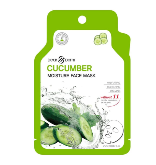 ICONIC TRADE, CUCUMBER MOISTURE AMPOULE FACE MASK 25ML, DDM-Cucumber