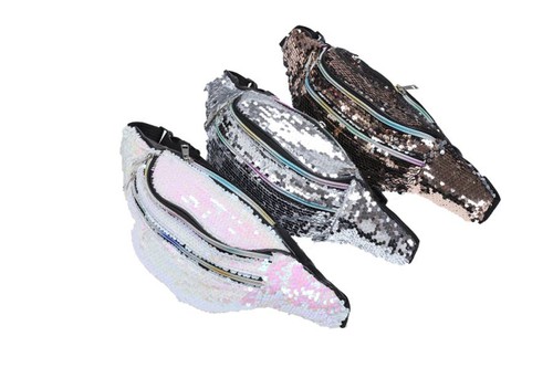 NIMA Accessories Inc, Sequined  Half Moon Fanny Pack, BT0188S