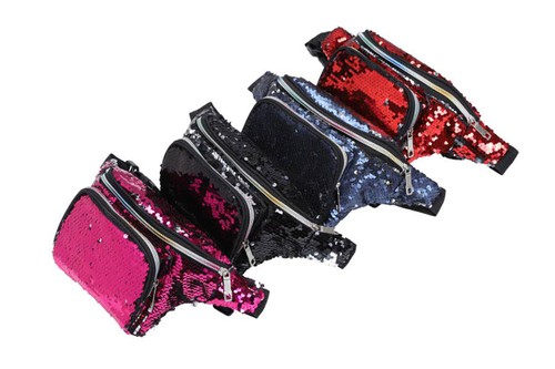 NIMA Accessories Inc, Sequinced Fanny Pack, BT0190BL