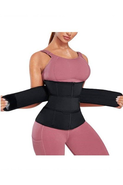 SurelyMine, Waist Trainer Belt, WBBLK-3