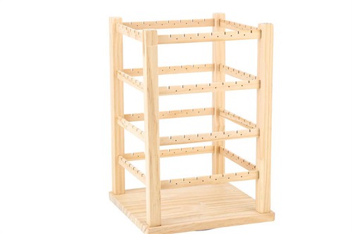 NIMA Accessories Inc, Wooden Square 4 Level Tower Earring Jewelry Display, DR0450