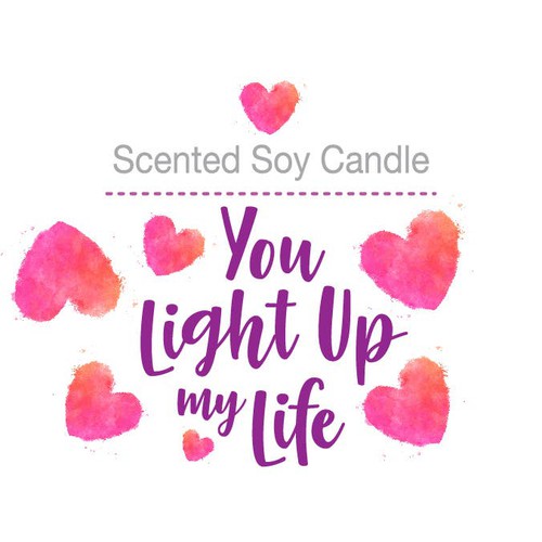 Lizush, you light up my life candle- scented 4oz Soy Candle, candle_youlightupmylife