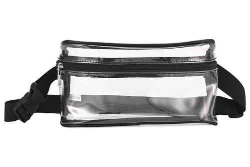 NIMA Accessories Inc, Ladies Clear See Thru Rectangle Fanny Pack, BT0194B