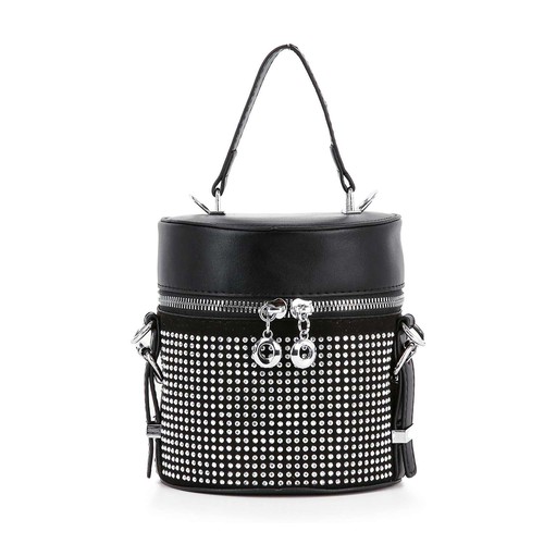 Handbag Factory, Petite Rhinestone Cylindrical Evening Bag, BCA-0021