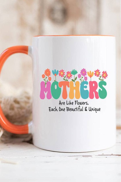 CALI BOUTIQUE, Mom Gifts Mothers are Like Flowers Coffee Mug Cup, 979224c