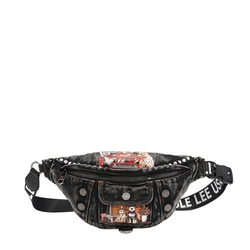 NICOLE LEE USA, DENIM SISTERS SECRET BELT BAG, JS16975